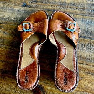 Born leather sandals. Size 12/44EU